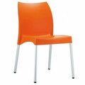 Facelift First Vita Resin Outdoor Dining Chair Orange, 2PK FA2545587